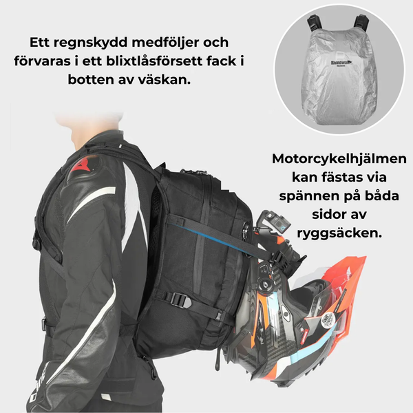 Bekväm Ryggsäck för Motorcykling