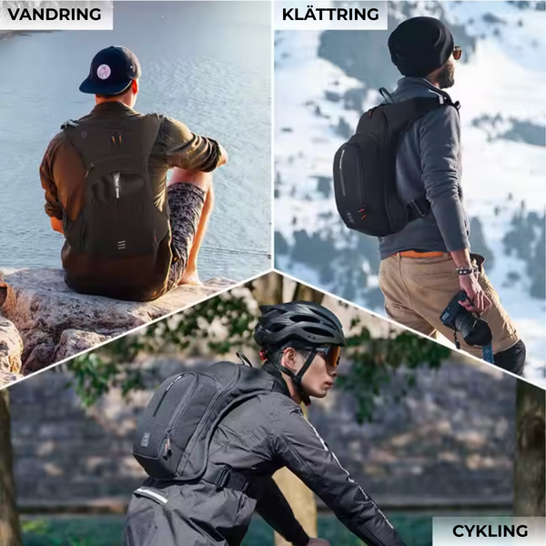 Vätskeryggsäck 10L – Ultralätt sportryggsäck med vätskesystem för cykling, vandring & löpning