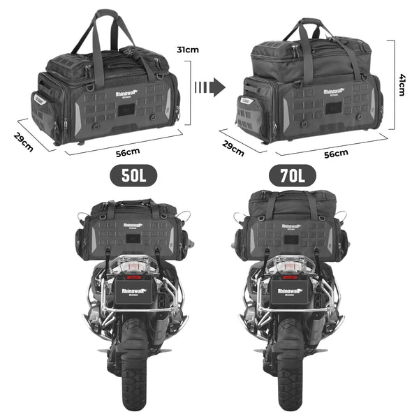 Rhinowalk Motorcykelväska 50L–70L