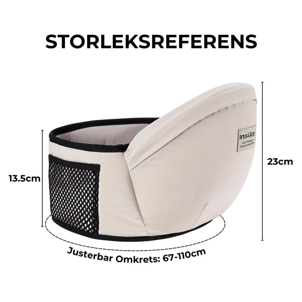 Ergonomiskt Bärbälte för Barn – Justerbart Midjebälte med Höftstöd