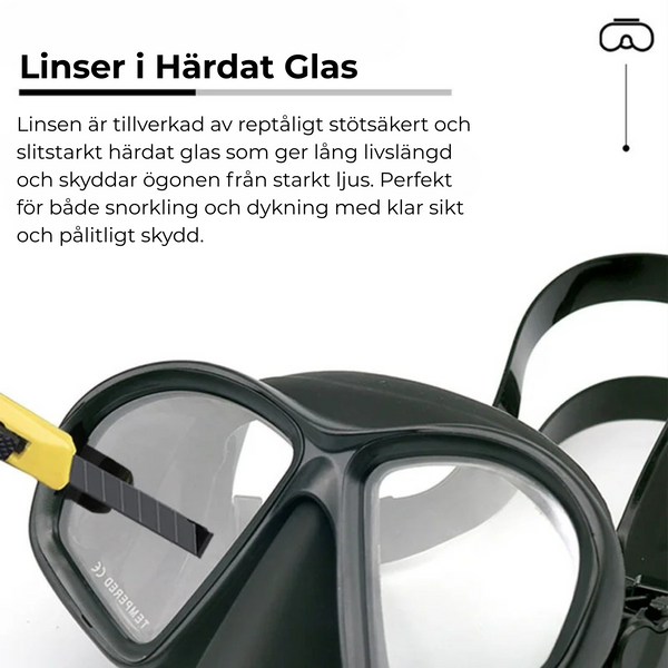 Premium Cyklop med Härdat Glas, och Anti-imma