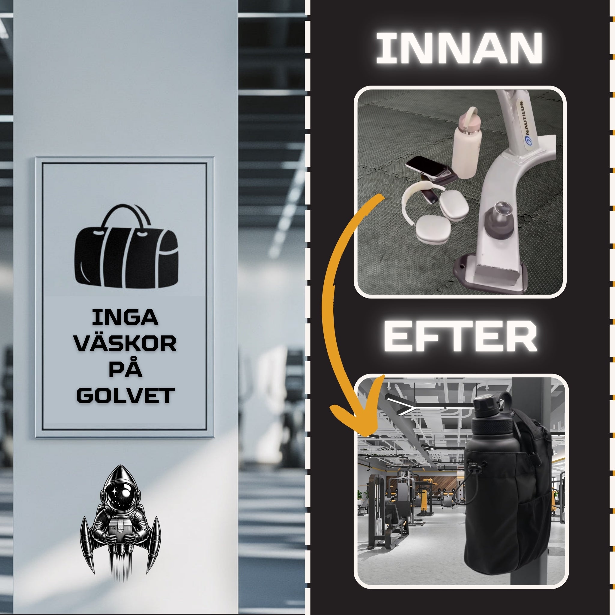 Magnetisk Gymväska