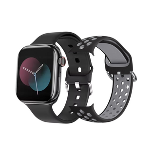 Smartklocka 2,05" Svart – Bluetooth, Hälsospårning & Extra Armband (iOS & Android)