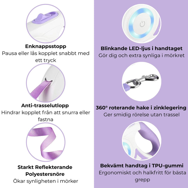 LED Hundkoppel med USB-laddning – Trygghet och synlighet i mörkret