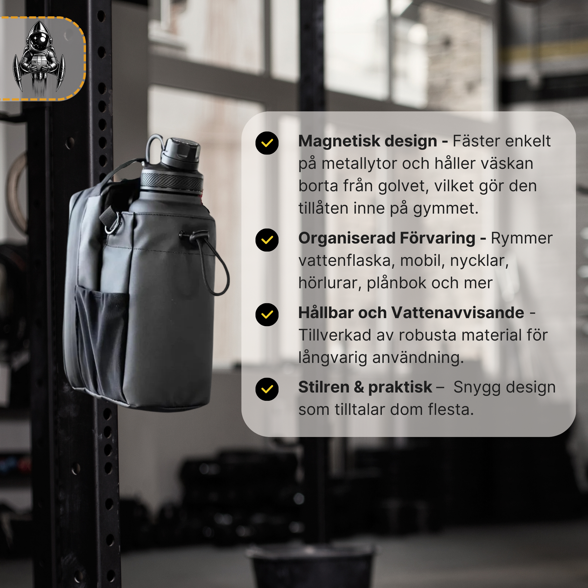 Magnetisk Gymväska