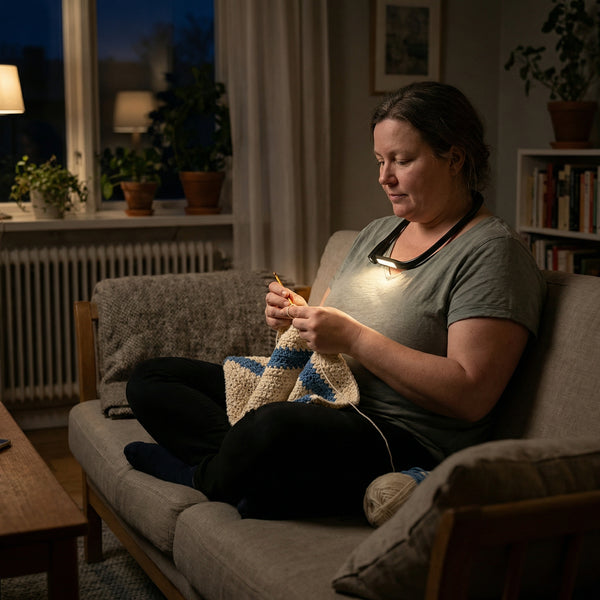 Nacklampa för Läsning – Uppladdningsbar & Justerbar
