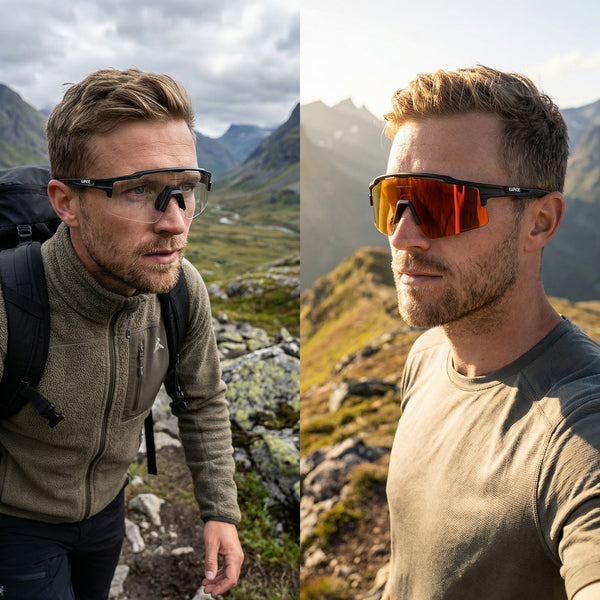 Fotochrome Cykelglasögon med UV400 – Självtonande sportglasögon för män & kvinnor