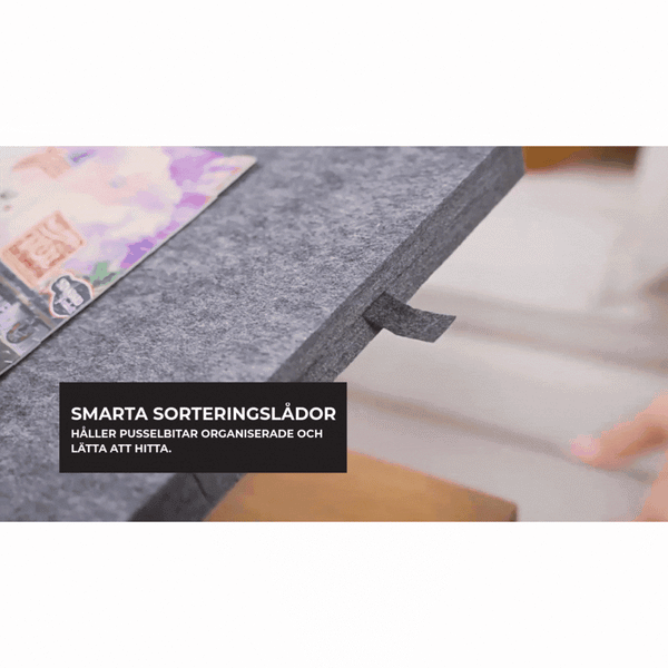 Premium Pusselbord 1000 Bitar – Portabel Pusselmatta med Sorteringslådor & Optimerad Design