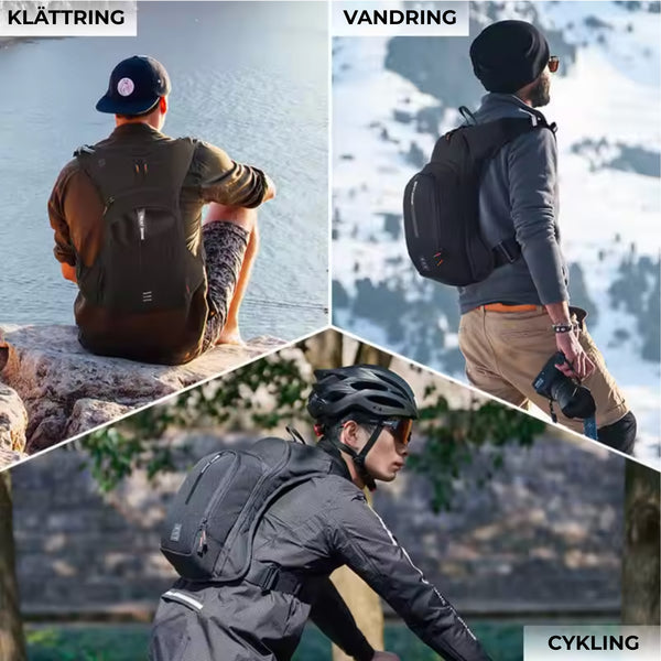 Vätskeryggsäck 10L – Ultralätt sportryggsäck med vätskesystem för cykling, vandring & löpning