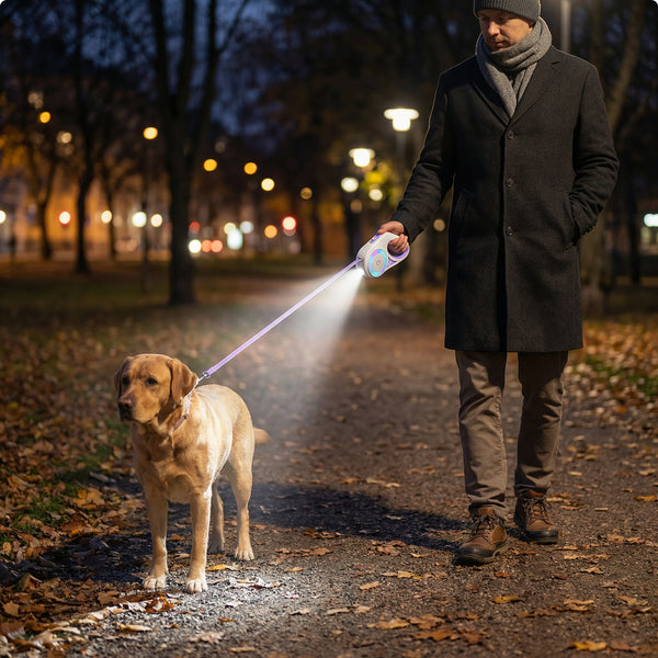 LED Hundkoppel med USB-laddning – Trygghet och synlighet i mörkret